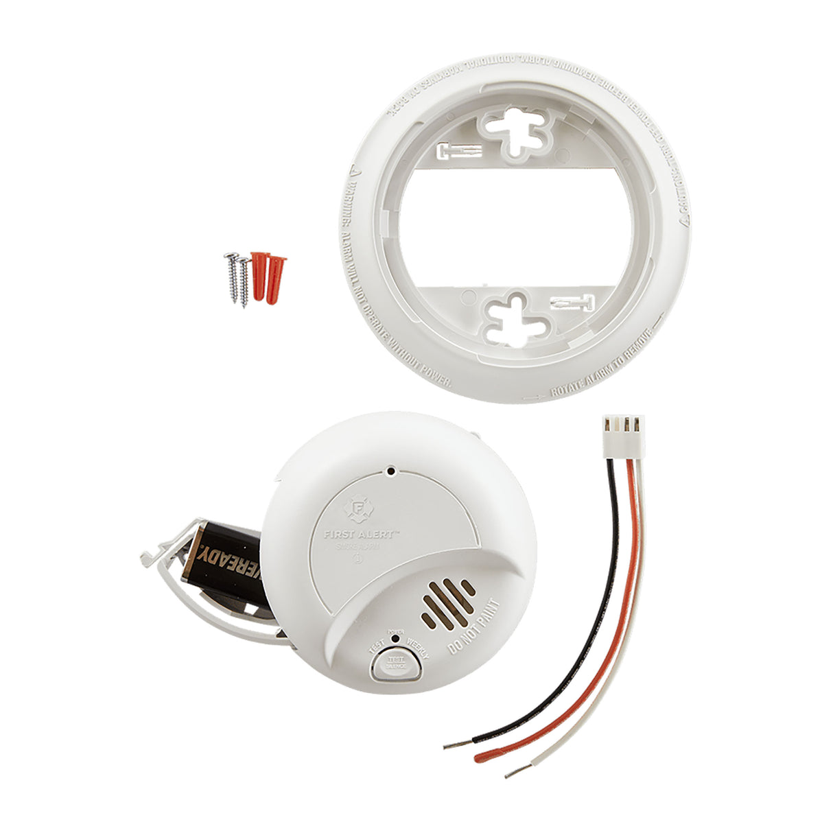 9120B Hardwired Ionization Smoke Alarm - Complete pack
