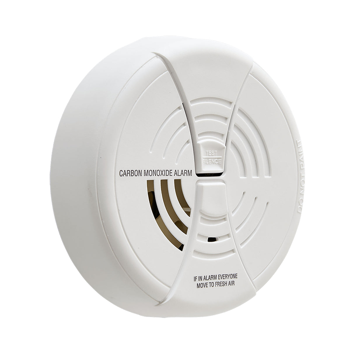 CO250B Basic Battery Operated Carbon Monoxide Alarm - At an Angle