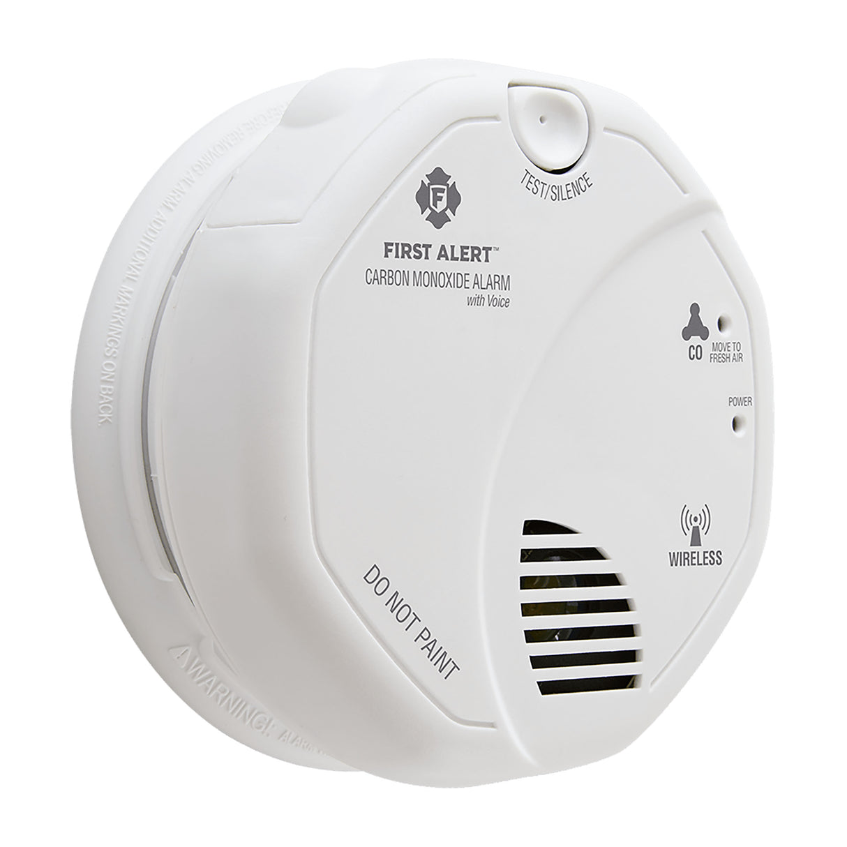 CO511B Wireless Interconnected Carbon Monoxide Alarm with Voice Location - At an Angle