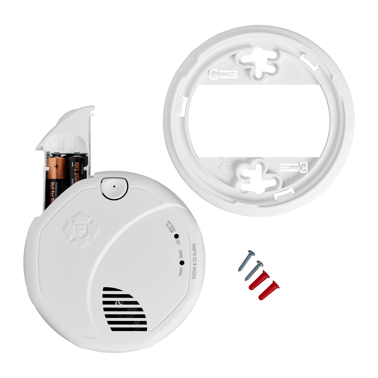 Interconnect Battery-Operated Smoke and CO Alarm with Voice