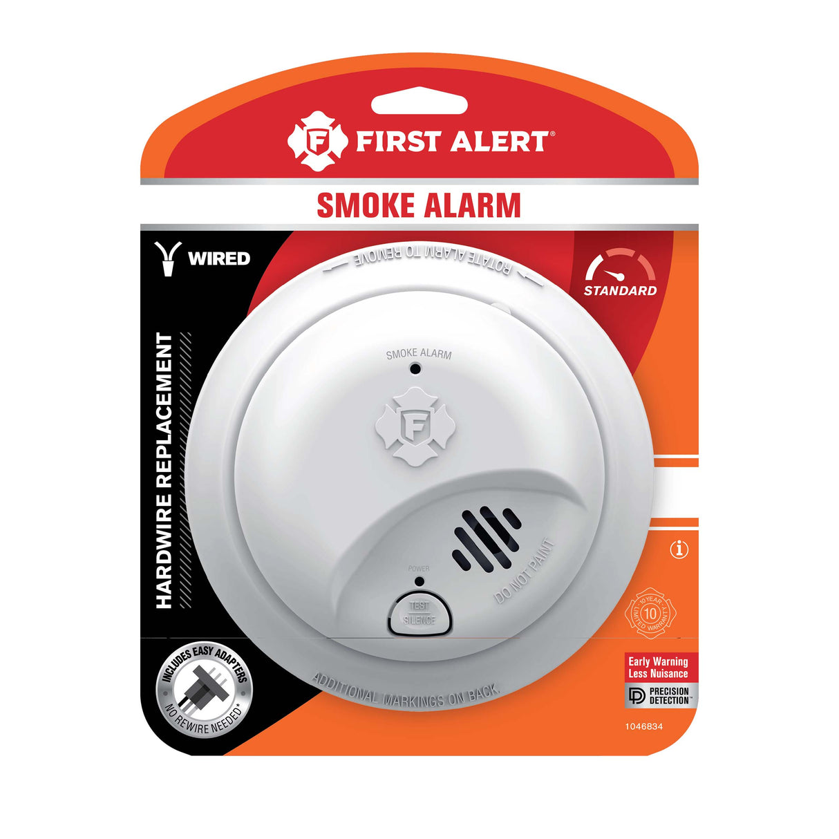 Hardwire Interconnect Smoke Alarm with Battery Backup