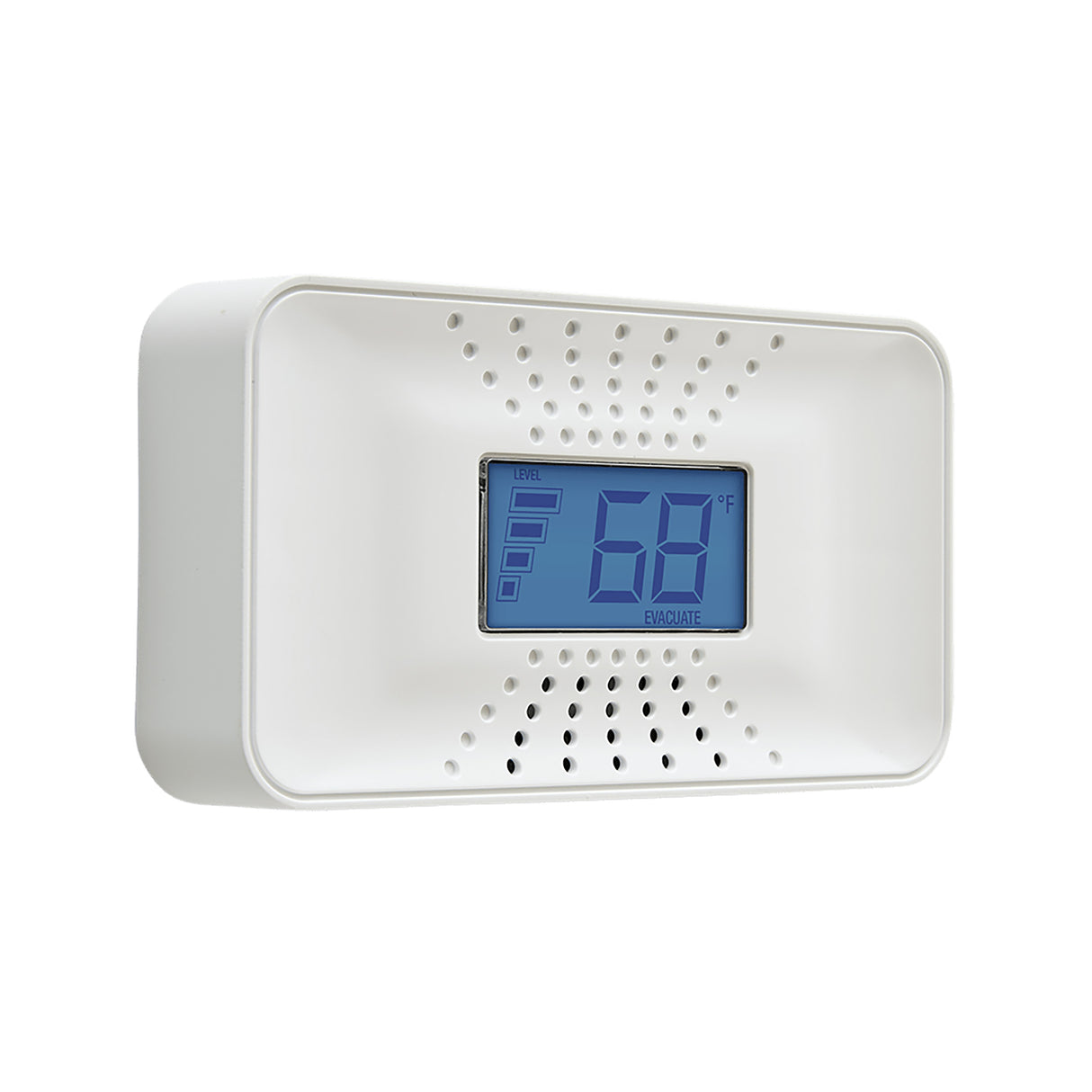 Carbon Monoxide Alarm at an angle