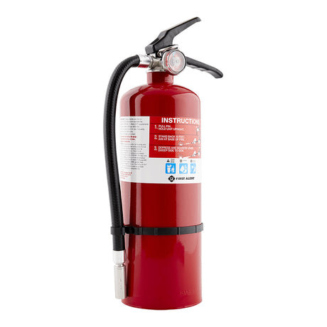 SkuImg;1044287;Home2Pro_FE2A10GR_Angle_900x900px.jpg;HOME2PRO Rechargeable Compliance Fire Extinguisher Red  - At an angle