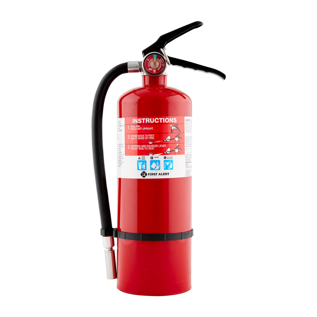 Front - Rechargeable Heavy Duty Fire Extinguisher (Red)