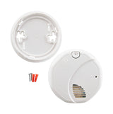 Smoke Alarm with mounting plate, anchors, and screws