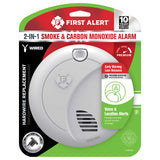 Hardwire Smoke and CO Alarm with 10-Year Battery Backup and Voice Alert