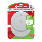 10-Year Battery 2-in-1 Smoke and CO Alarm with Slim Profile Design