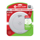 10-Year Battery 2-in-1 Smoke and CO Alarm with Slim Profile Design
