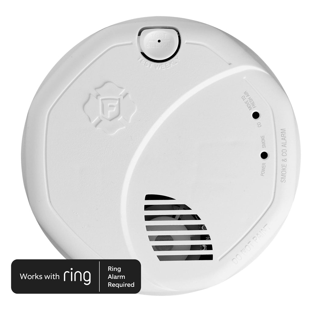Z-Wave Plus Smart Smoke and Carbon Monxide Alarm Works with Ring