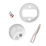 Smoke and CO Alarm and mounting plate and screws and anchors