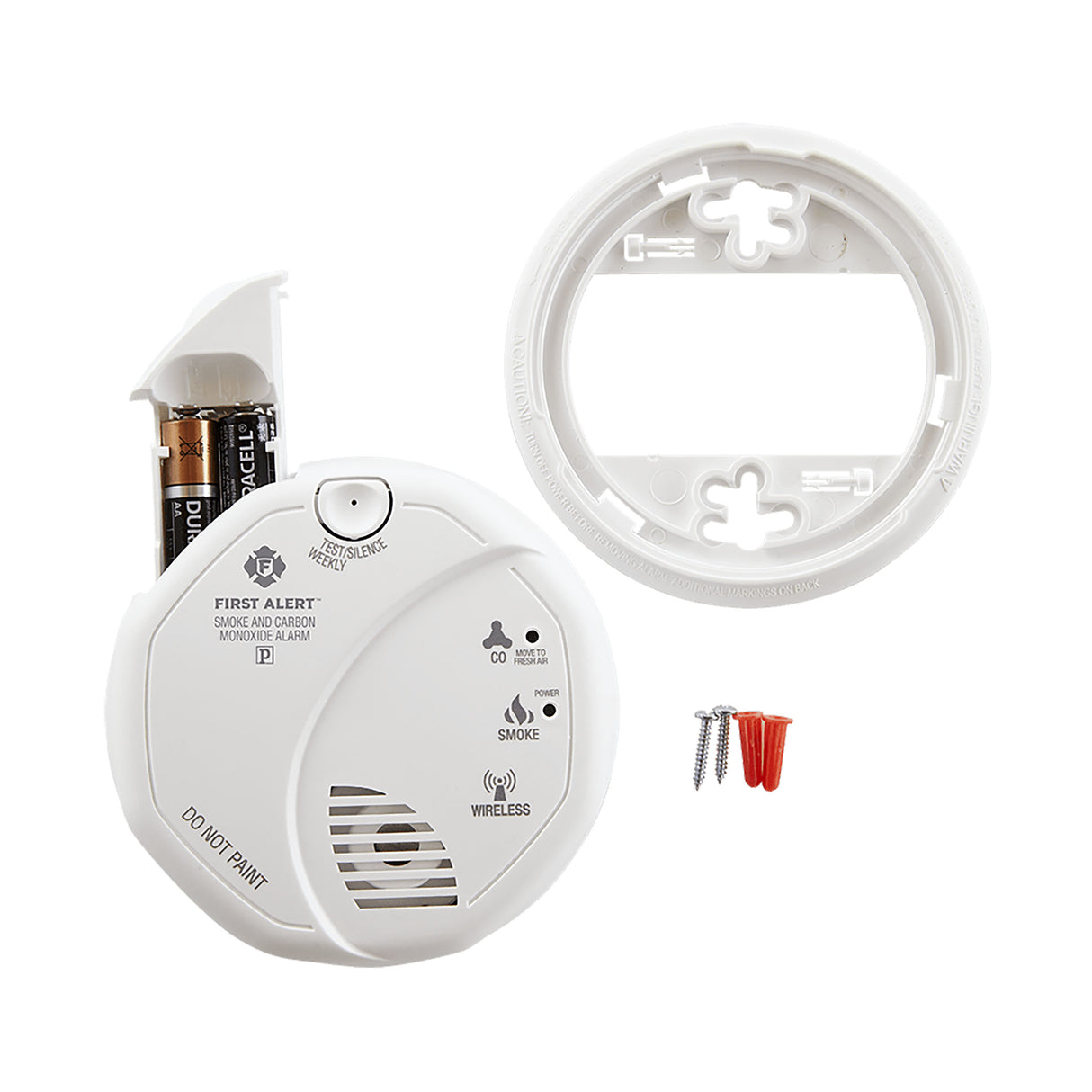 ZCOMBO Wireless Smoke & Carbon Monoxide Alarm Works - Complete pack